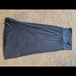 Gray maxi skirt